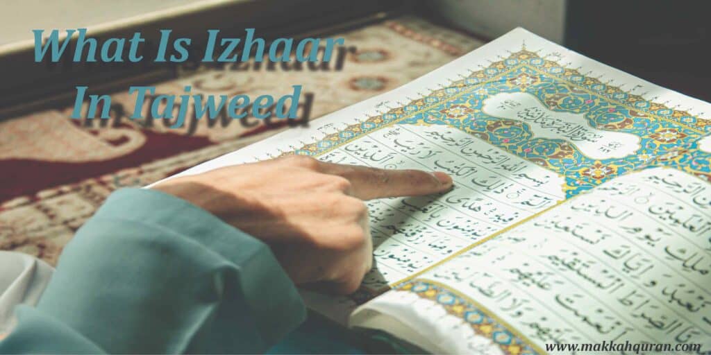 what is izhar in tajweed